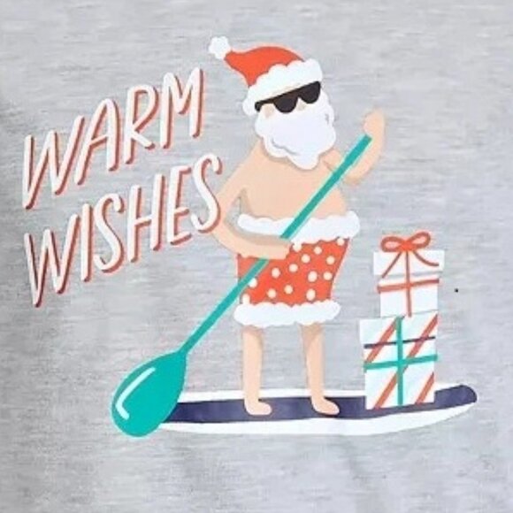 Family Pajamas Kids Boy Girl 2-Piece PJ Set, Tropical Santa Claus, XS / 4-5 - Picture 4 of 5